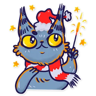 Скетч-кот telegram stickers