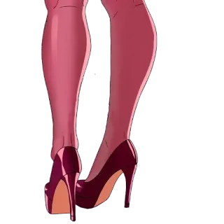 🍑 jambes, chaussures, talons hauts, mode, animation telegram sticker