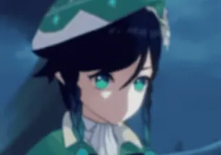 😐 Venti Genshin Impact アニメ, ゲーム, 原神, ウェンティ, キャラクター, アート, ファンアート telegram sticker