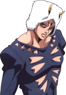 🌦 Enrico Pucci JoJo's Bizarre Adventure anime, JoJo's Bizarre Adventure, Enrico Pucci, character telegram sticker