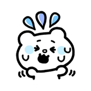 💨 น่ารัก, การ์ตูน, กังวล, เครียด, ประหม่า, สัตว์, หมี telegram sticker