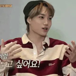 🇦🇹 Kai 기절리EIGO! K팝, 가수, 배우, 패션, 남성, 한국 whatsapp sticker