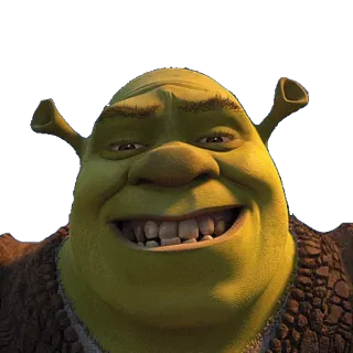😬 Shrek ogro, filme, animado, comédia, personagem, verde whatsapp sticker