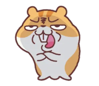 😊 仓鼠, 卡通, 动物, 可爱, 表情, 搞笑 telegram sticker