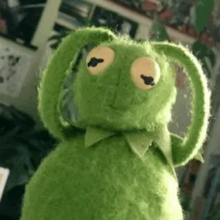 🌙 Kermit The Muppets Kermit la rana, burattino, verde, Muppet telegram sticker