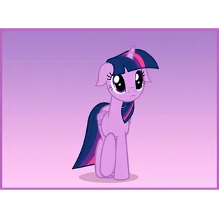❤️ Twilight Sparkle My Little Pony Pony, Cartoon, Lila, Freundschaft, Magie telegram sticker