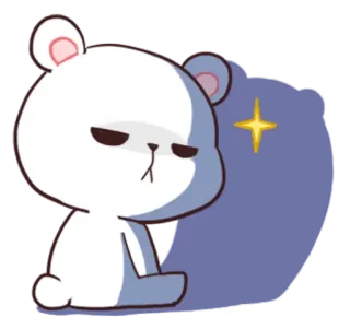 🐵 oso, lindo, animal, pegatina, dibujos animados telegram sticker