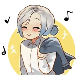 😊 Style anime, Sticker, Personnage, Mignon, Manga, Dessin animé telegram sticker