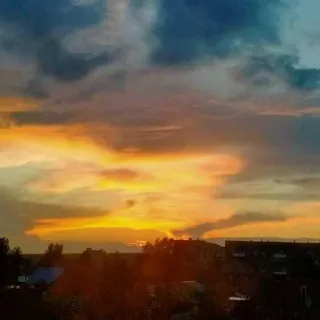 🥹 sunset, sky, clouds, evening, nature, golden hour, landscape, scenic telegram sticker
