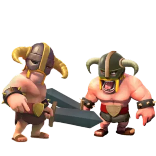 ⚔ game, warrior, clash of clans, barbarian, helmet, armor, sword telegram sticker