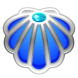 🩵 concha, concha, océano, mar, azul, playa whatsapp sticker