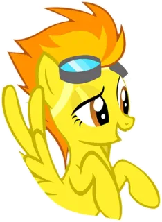 😏 Spitfire My Little Pony pony, cartoon, animation, friendship, horse, animal, character whatsapp sticker
