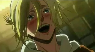 🤫 Annie Leonhart Attack on Titan anime, attack on titan, annie, annie leonhart, character, female telegram sticker