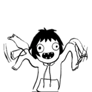 🤪 cartoon, character, spooky, monster, ghost telegram sticker