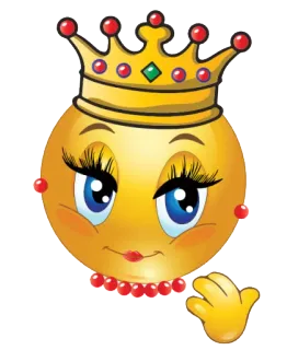 👼 Emoji, Königin, Krone, Gesicht, Figur, Königlich telegram sticker