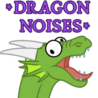 🐲 DRAGON NOISES naga, fantasi, kartun, meme, lucu telegram sticker