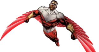 ☺️ Falcon Superhero, Marvel, Flügel, Comic whatsapp sticker
