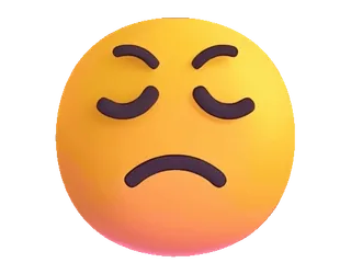 😤 emoji, triste, infeliz, chateado, humor, sentimento telegram sticker
