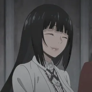 🤑 Yumeko Jabami Kakegurui Anime, Manga, Kakegurui, Yumeko Jabami, Jeux de hasard whatsapp sticker