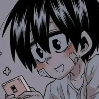 🖤 Anime, süß, Junge, Manga, Handy whatsapp sticker
