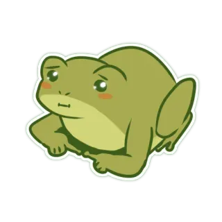 🥺 frog, animal, cute, cartoon, kawaii, amphibian telegram sticker