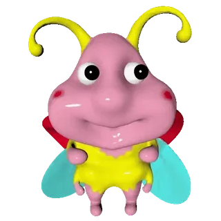 🐞 Dibujo animado, Bicho, Mosca, Insecto, Lindo, Animado whatsapp sticker