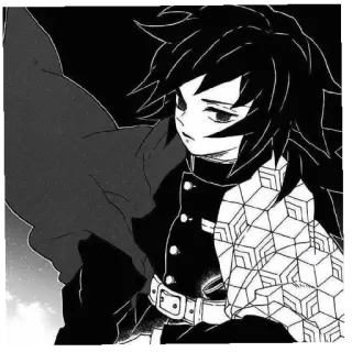 🌊 Giyu Tomioka Demon Slayer Аниме, Манга, Клинок, рассекающий демонов, Гию Томиока telegram sticker