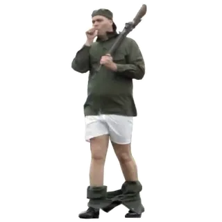 👶 枪, 士兵, 军队, 步枪, 军事 telegram sticker