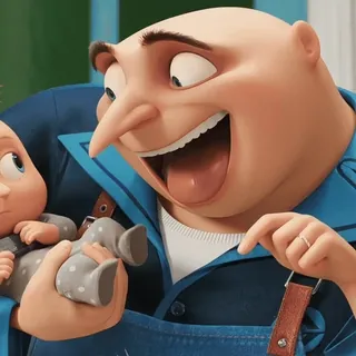 ✨️ Gru Despicable Me Cartoon, Bösewicht, Lustig, Figur, Baby, Niedlich, Minions, Film, Animation telegram sticker