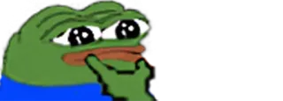🤔 Pepe the Frog Pepe, grenouille, mème, culture web, émoticône whatsapp sticker