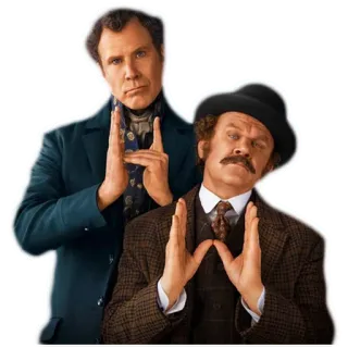 👨‍❤️‍👨 Holmes & Watson movie, comedy, detectives, Will Ferrell, John C. Reilly, Holmes & Watson telegram sticker