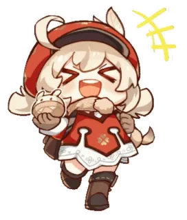 😄 Klee Genshin Impact Anime, Spel, Genshin Impact, Klee, Chibi telegram sticker