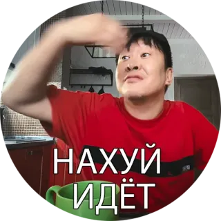 😫 НАХУЙ ИДЁТ obraźliwe, rosyjski, zły, przekleństwo, tekst, idiomatyczny telegram sticker