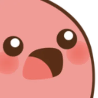 😮 эмоция, в шоке, кавай, милый, эмодзи telegram sticker