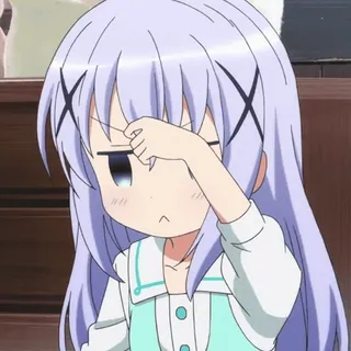 😐 anime, girl, cute, cartoon, manga, character whatsapp sticker