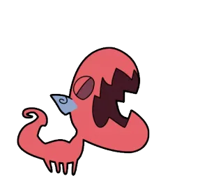 😫 Dibujo animado, Monstruo, Criatura, Abstracto, Caprichoso, Personaje telegram sticker