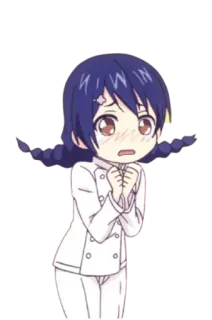 😭 Animé, Dessin animé, Chef, Femme, Mignon whatsapp sticker