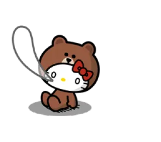 👻 Hello Kitty hello kitty, sanrio, kawaii, bear, cute, cartoon, character telegram sticker
