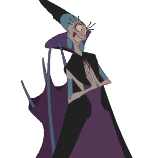 😃 Yzma The Emperor's New Groove vilão, desenho animado, disney, yzma, a nova onda do imperador telegram sticker