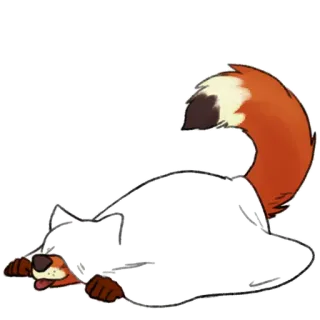 🙈 raposa, animal, fofo, fantasma, folha, halloween, brincalhão whatsapp sticker