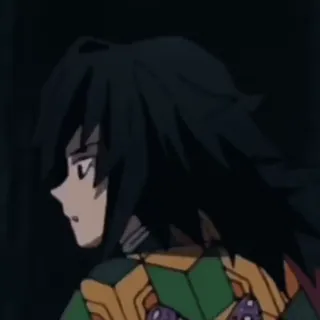 🌊 Giyu Tomioka Demon Slayer 动漫, 鬼灭之刃, 富冈义勇, 角色, 漫画 telegram sticker