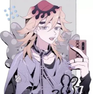 🎐 Douma Demon Slayer anime, douma, demon slayer, charakter, aufkleber, kunst telegram sticker