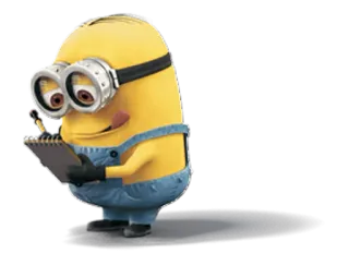 🙂 Minion Despicable Me Minion, Cartone animato, Disegno, Artista, Personaggio telegram sticker