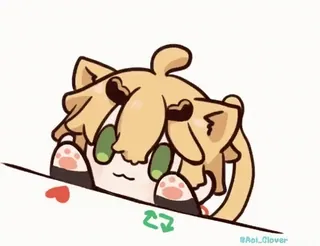 ❤️ 猫, アニメ, 可愛い, かわいい, ペット telegram sticker