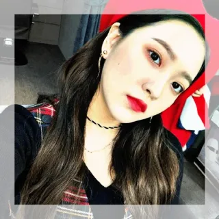 🗝 wanita, potret, orang, makeup, selfie, gadis, kecantikan, wajah telegram sticker