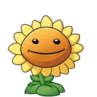 😊 Sunflower Plants vs. Zombies girasol, planta, dibujos animados, juego, Plants vs Zombies, flor whatsapp sticker