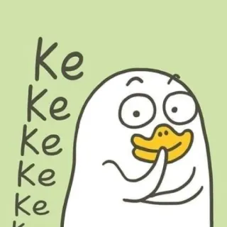 💨 ke ke ke ke ke ke bebek, kartun, lucu, burung, hewan telegram sticker