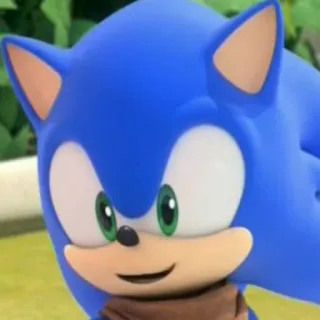 😃 Sonic the Hedgehog sonic, ёж, синий, мультфильм telegram sticker