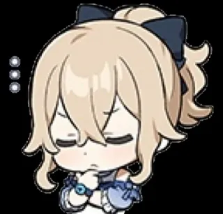 😇 Jean Gunnhildr Genshin Impact anime, game, girl, genshin impact, character telegram sticker
