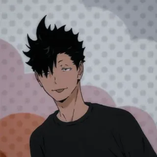 🌟 Kuroo Tetsurou Haikyuu!! haikyuu, anime, kuroo tetsurou, character, manga telegram sticker